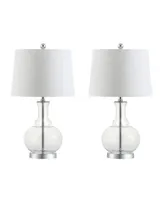 Jonathan Y Lavelle Glass Led Table Lamp, Set Of 2