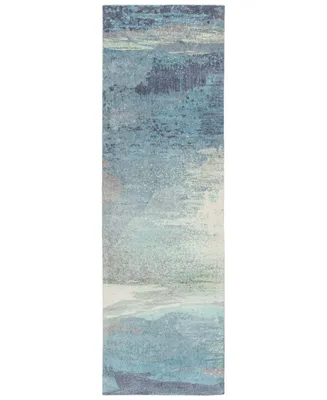 Livabliss Felicity Fct-8000 Sky Blue 2'6" x 8' Runner Area Rug