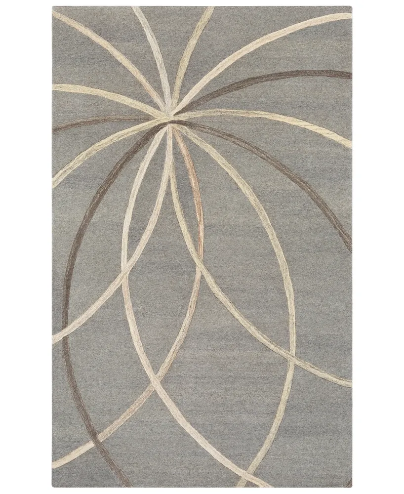 Surya Forum Fm-7217 Medium Gray 5' x 8' Area Rug