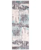 Closeout! Surya Genesis Gns-2301 White 2'7" x 7'6" Runner Area Rug