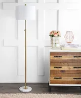 Jonathan Y June Adjustable Led Floor Lamp - Brass Gold