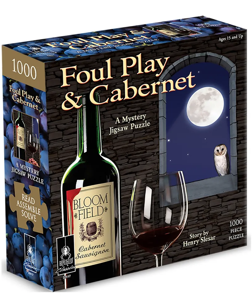 Foul Play and Cabernet Classic Mystery Jigsaw Puzzle- 1000 Pieces