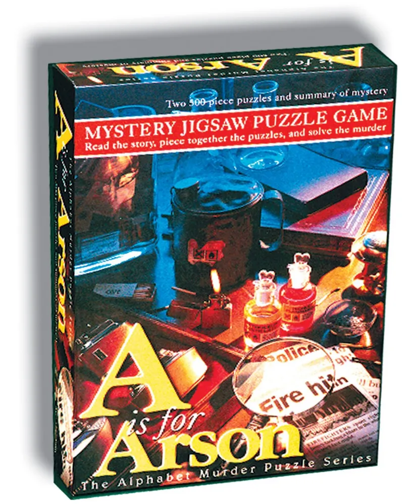 A is for Arson Murder Mystery Jigsaw Puzzle