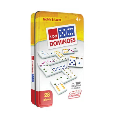 Junior Learning Six Dot Dominoes Match and Learn Educational Learning Game