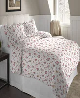 Pointehaven Penquin Superior Weight Cotton Flannel Duvet Cover Set