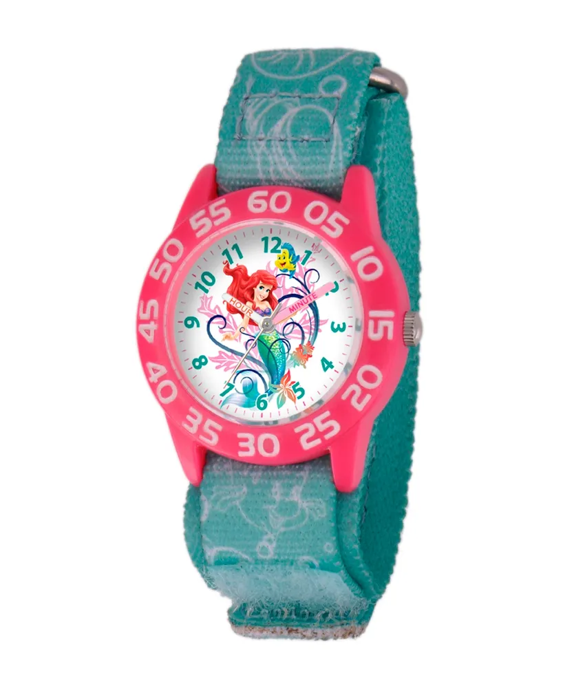 Disney Ariel Girls' Plastic Time Teacher Watch