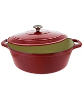 Chasseur French Enameled Cast Iron 7.25 Qt. Oval Dutch Oven