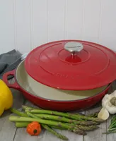 Chasseur French Enameled Cast Iron Qt. Braiser with Lid