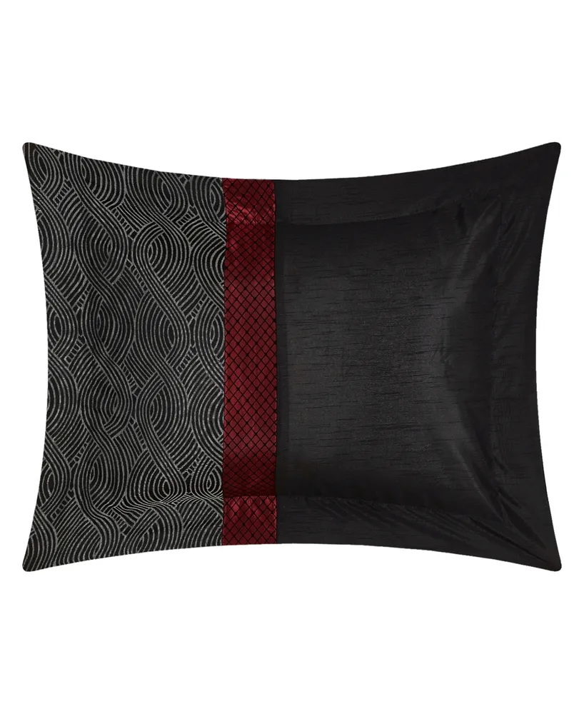 Corell Black 7-Piece Queen Comforter Set