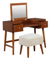 Viola Vanity Set with Bench and Mirror