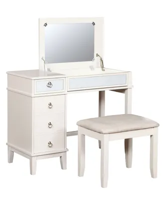 Eva Vanity Set with Bench and Mirror