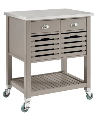 Robbin Kitchen Cart, Gray