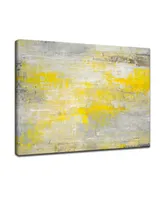 Ready2HangArt 'Yellow Breeze' Canvas Wall Art