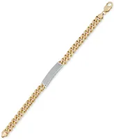 Men's Diamond (1 ct. t.w.) Id Bracelet in 14k Gold-Plated Sterling Silver