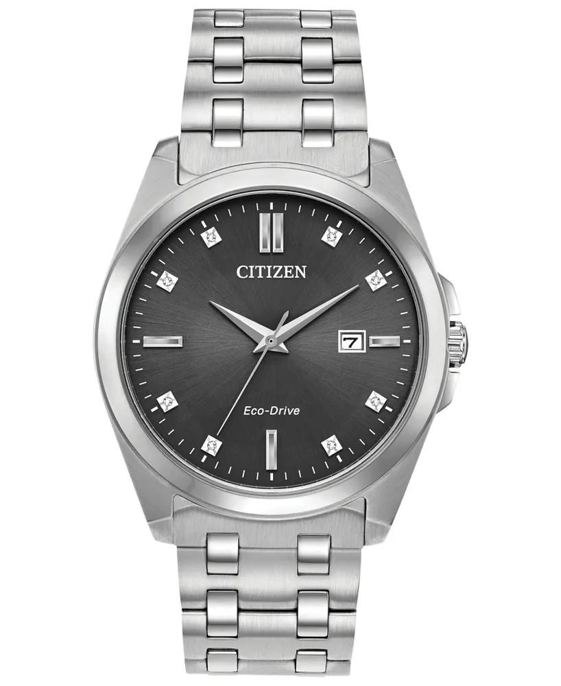 Citizen Eco-Drive Men's Corso Stainless Steel Bracelet Watch 41mm