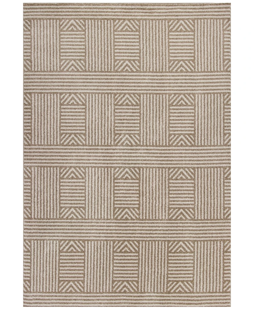 Kas Lucia Westport 2762 Beige 3'3" x 4'11" Indoor/Outdoor Area Rug