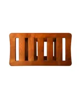 Oceanstar Solid Wood Spa Shower Bench with Storage Shelf