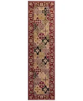 Kas Cambridge Panel 7325 Red Area Rug