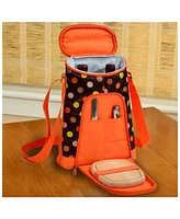 Picnic at Ascot - 2 Bottle Wine Cooler Tote with Cheese Board, Knife, Corkscrew