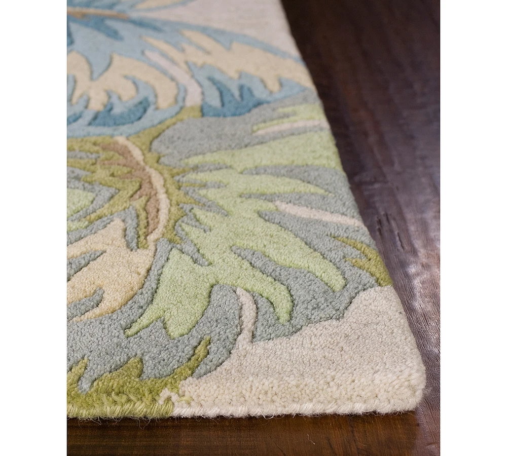 Kas Havana Oasis 2630 Ivory/Blue 2'3" x 8' Runner Area Rug