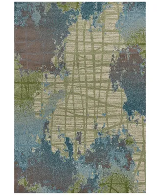 Kas Illusions Visions 6207 Green/Blue 6'7" x 9'6" Area Rug