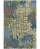 Kas Illusions Visions 6207 Green/Blue 6'7" x 9'6" Area Rug