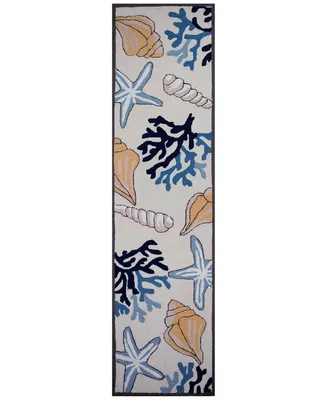 Kas Sonesta Seashore 2036 Ivory 2' x 7'6" Runner Area Rug