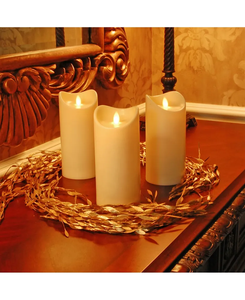 Lumabase 7" Battery Operated Led Candle with Moving Flame