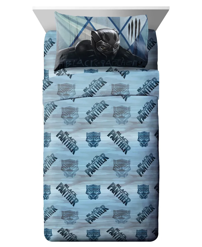 Marvel Black Panther Blue Tribe 4-Pc. Twin Bed in a Bag