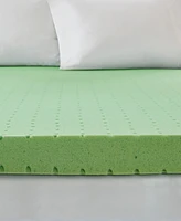 Sleep Philosophy 3" Gel Memory Foam Queen Mattress Topper with Cooling Cover