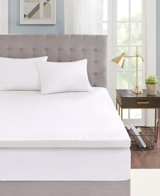 Sleep Philosophy 3" Gel Memory Foam King Mattress Topper with Cooling Cover