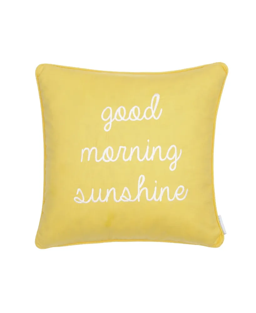 Levtex Riley Good Morning SunshineDecorative Pillow, 18" x 18"