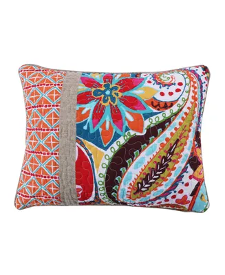 Levtex Rhapsody Pieced Quilted Decorative Pillow, 14" x 18"