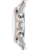 Michael Kors Women's Ritz Two-Tone Stainless Steel & Crystal-Accent Bracelet Watch 37mm