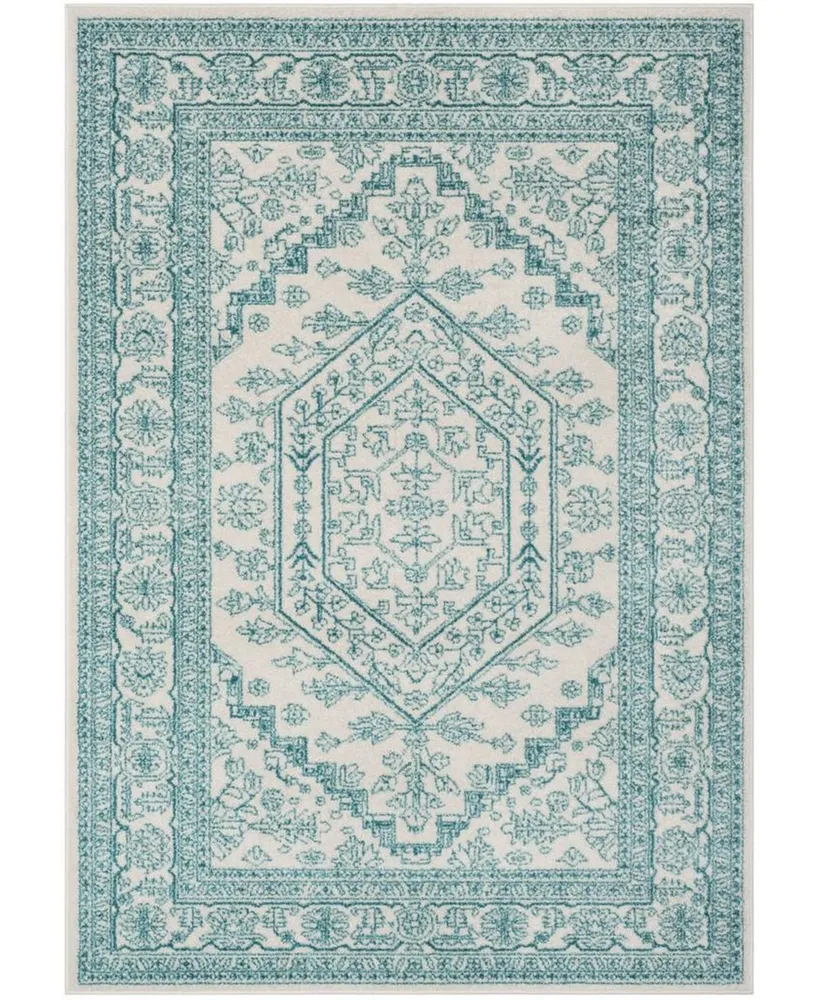 Safavieh Adirondack Ivory and Teal 5'1" x 7'6" Area Rug