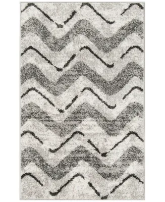 Safavieh Adirondack 121 Silver and Charcoal 2'6" x 4' Area Rug