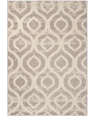 Safavieh Amsterdam AMS107 Ivory and Mauve 4' x 6' Outdoor Area Rug