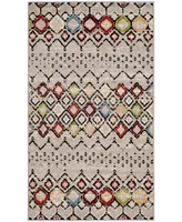 Safavieh Amsterdam AMS108 Light Gray and Multi 3' x 5' Outdoor Area Rug