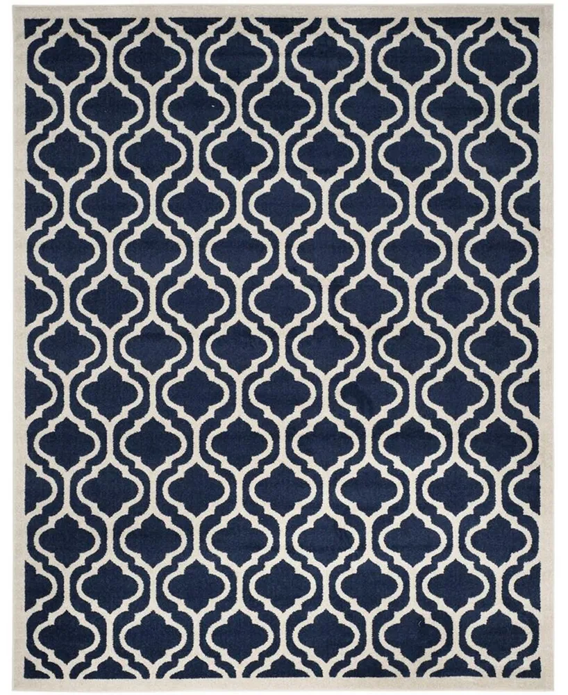 Safavieh Amherst AMT402 Navy and Beige 8' x 10' Area Rug