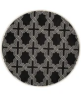 Safavieh Amherst AMT413 Anthracite and Ivory 7' x 7' Round Area Rug