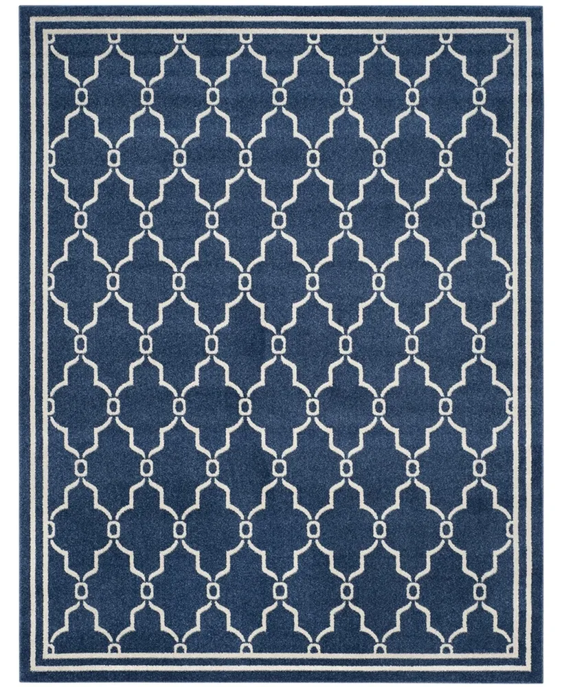 Safavieh Amherst AMT414 Navy and Beige 8' x 10' Area Rug