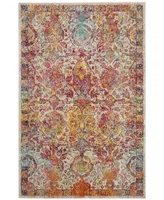 Safavieh Crystal CRS505 Light Blue and Orange 4' x 6' Area Rug