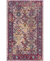 Safavieh Crystal CRS506 Light Blue and Fuchsia 3' x 5' Area Rug