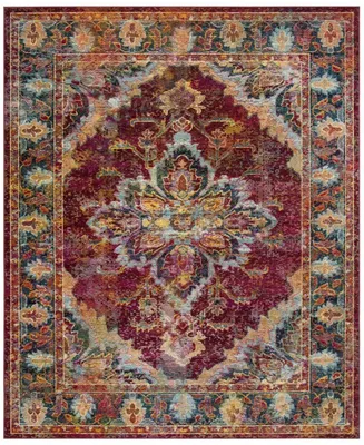 Safavieh Crystal CRS508 Ruby and Navy 8' x 10' Area Rug