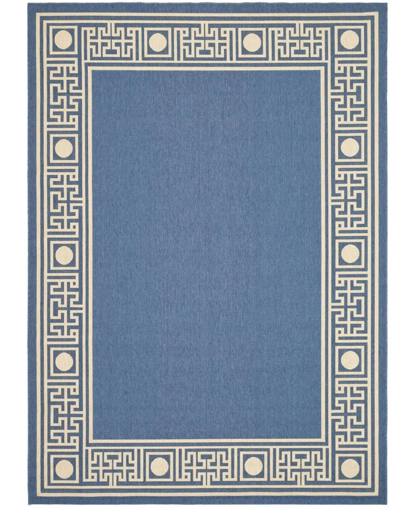 Safavieh Courtyard CY5143 Blue and Beige 8' x 11' Sisal Weave Outdoor Area Rug