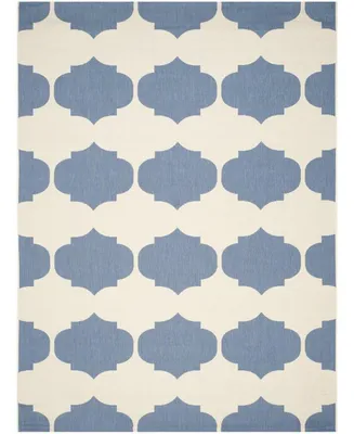 Safavieh Courtyard CY6162 Beige and Blue 8' x 11' Outdoor Area Rug