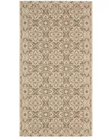 Safavieh Courtyard CY6550 and Creme 2'7" x 5' Outdoor Area Rug