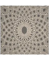 Safavieh Courtyard CY6616 Anthracite and Beige 6'7" x 6'7" Sisal Weave Square Outdoor Area Rug