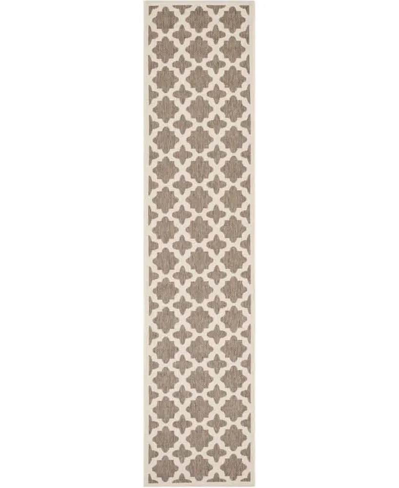 Safavieh Courtyard CY6913 and Bone 2'3" x 10' Sisal Weave Runner Outdoor Area Rug