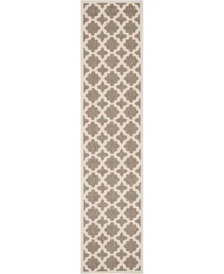 Safavieh Courtyard CY6913 Brown and Bone 2'3" x 10' Sisal Weave Runner Outdoor Area Rug